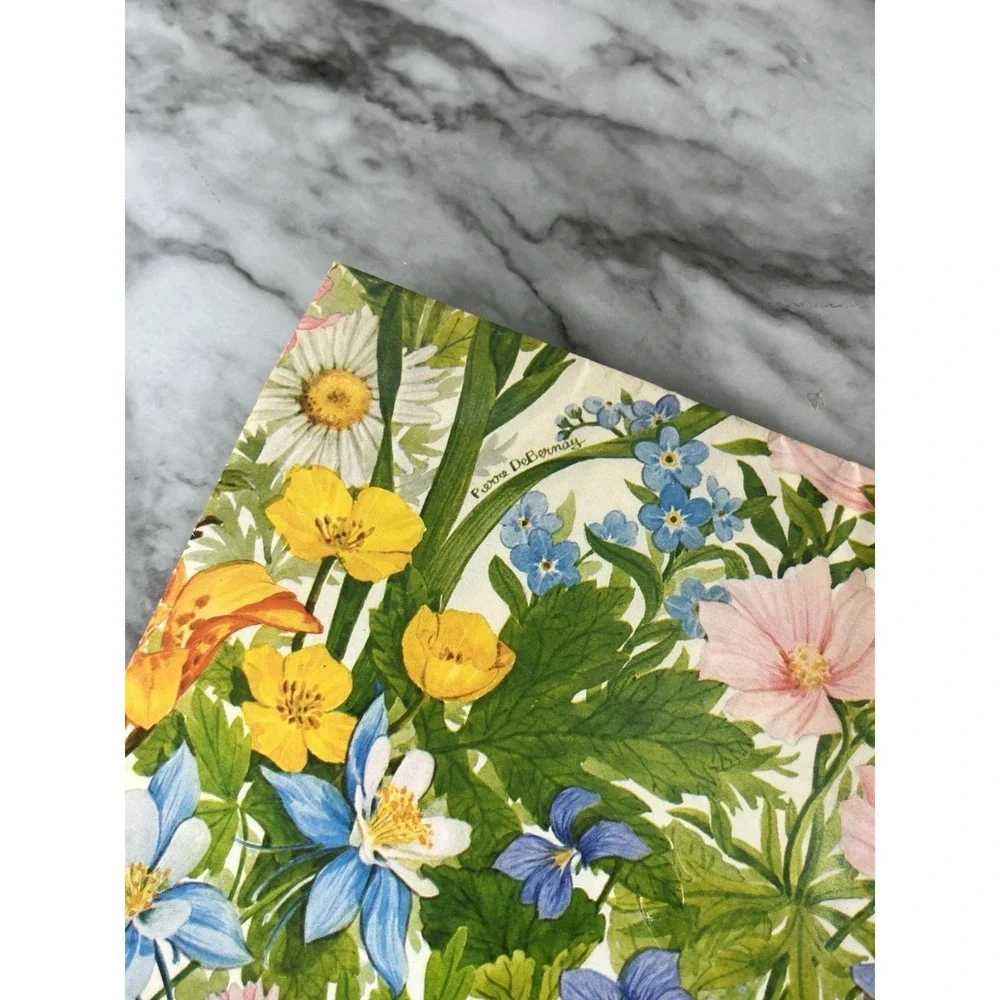 Current Vtg Gift Wrap Set Of 4 24 X 30, Monarch Butterflies, Flowers‎